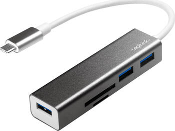 LogiLink Dual-Slot-Cardreader, USB-C 3.0 [Stecker] 