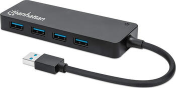 Manhattan 4x USB-A 3.0, USB-A 3.0 [Stecker] USB-Hub