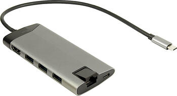 Inter-Tech Argus GDC-802 Multiport Adapter, USB-C 3.0 [Stecker]