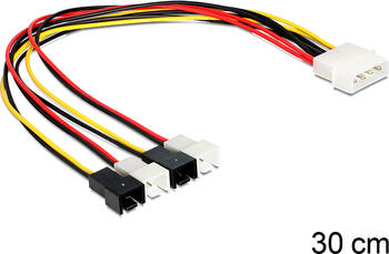 Delock Kabel Stromversorgung Molex 4 Pin Stecker > 4 x 2 Pin 