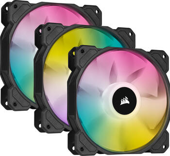 Corsair SP Series iCUE SP120 RGB Elite Triple Fan Kit LED-Steuerung, 120x120x25mm, 28.73-81.09m³/h, 18-26.5dB(A),