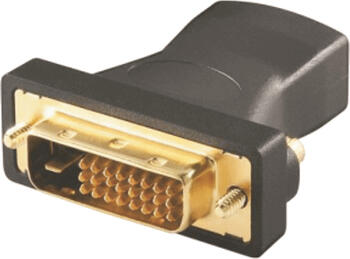 HDMI zu DVI Adapter Buchse/ Stecker vergoldet 