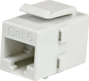 StarTech.com Cat 6 RJ45 Keystone Jack - Cat6 Netzwerkkoppler RJ 45 Netzwerk Kuplung - Buchse/Buchse - Weiß