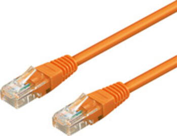 1m Patchkabel Cat.5e U/UTP orange goobay