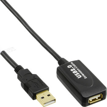 5m USB 2.0 Verlängerung, Stecker / Buchse, mit Repeater 