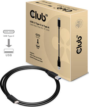 Club 3D USB 3.1 Kabel, USB-A 3.1auf USB-C 3.1 