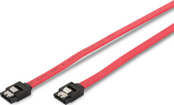 0,3m SATA-Kabel Metall gerade rot DIGITUS 