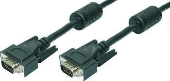 5m VGA Kabel Stecker/ Stecker, schwarz LogiLink