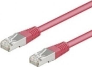 2m Patchkabel Cat.5e FTP, magenta goobay