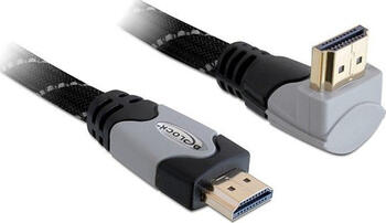 5m Delock Kabel High Speed HDMI mit Ethernet HDMI A Stecker > HDMI A Stecker gewinkelt 4K