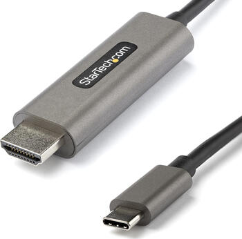 2m StarTech USB-C 3.1 [Stecker] auf HDMI [Stecker] 4K 60Hz mit HDR10 Adapterkabel