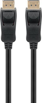 1m DisplayPort-Kabel 1.4 stecker/ stecker für 8k/60Hz, bis zu 32,4 Gbit/s schwarz goobay