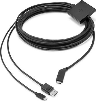 6m HP Reverb G2 USB-Kabel, USB-B > USB-A/ Micro-USB-B Schwarz