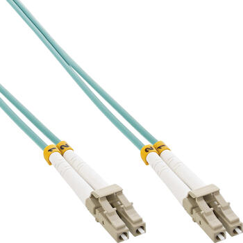 10m InLine LWL Duplex Kabel, OM3, 2x LC Stecker/ 2x LC Stecker
