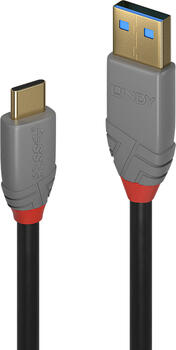 1m Lindy USB 3.1 Kabel, USB-C auf USB-A stecker/ stecker 