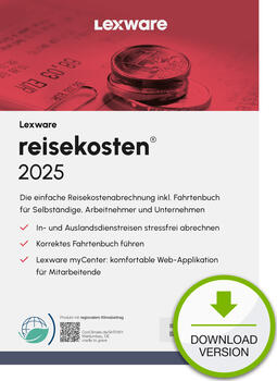 Lexware Reisekosten 2025 - Abo-Vertrag, ESD 