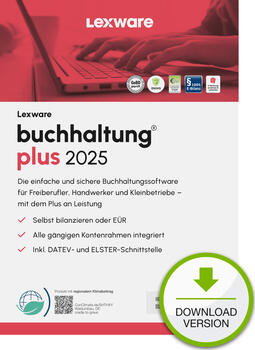 Lexware Buchhaltung Plus 2025 - Abo-Vertrag, ESD 