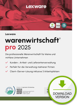 Lexware Warenwirtschaft Pro 2025 - Abo-Vertrag, ESD 