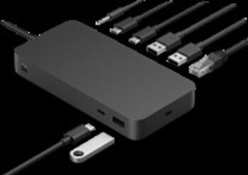 Microsoft Surface Thunderbolt 4 Dock Kabelgebunden Schwarz