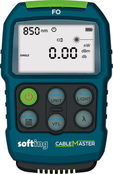 softing(Psiber) CableMaster FO, Glasfaser Leistungs-/Dämpfungsermittlung