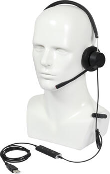 Plusonic wired Headset VT X140 monoaural