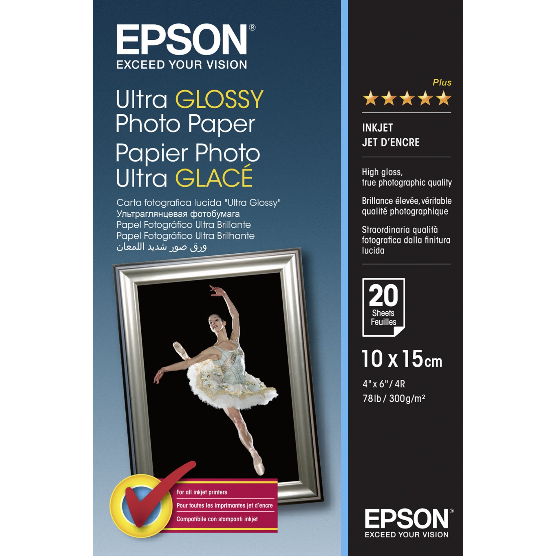 Epson Ultra Glossy Photo Paper - 10x15cm - 20 Blätter