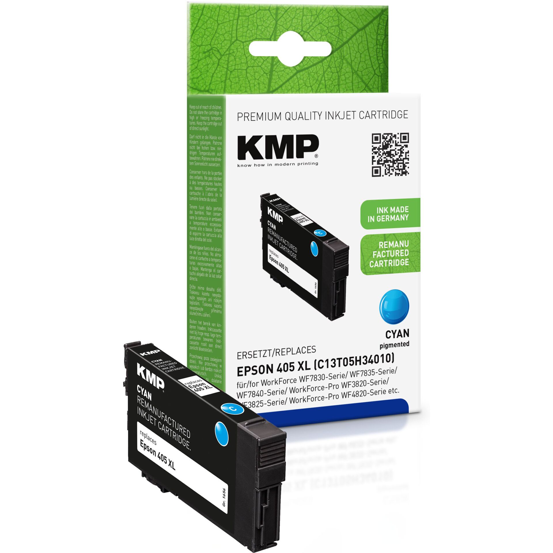 KMP Tintenpatrone cyan komp. mit Epson C13T05H24010