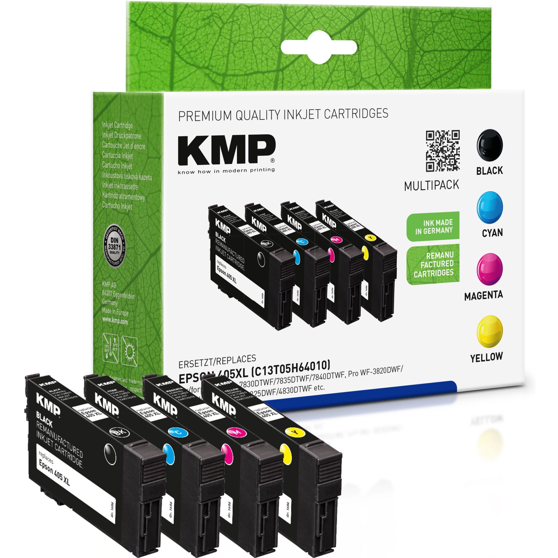 KMP Tintenpatronen 4er Pack komp. mit Epson 405 XL