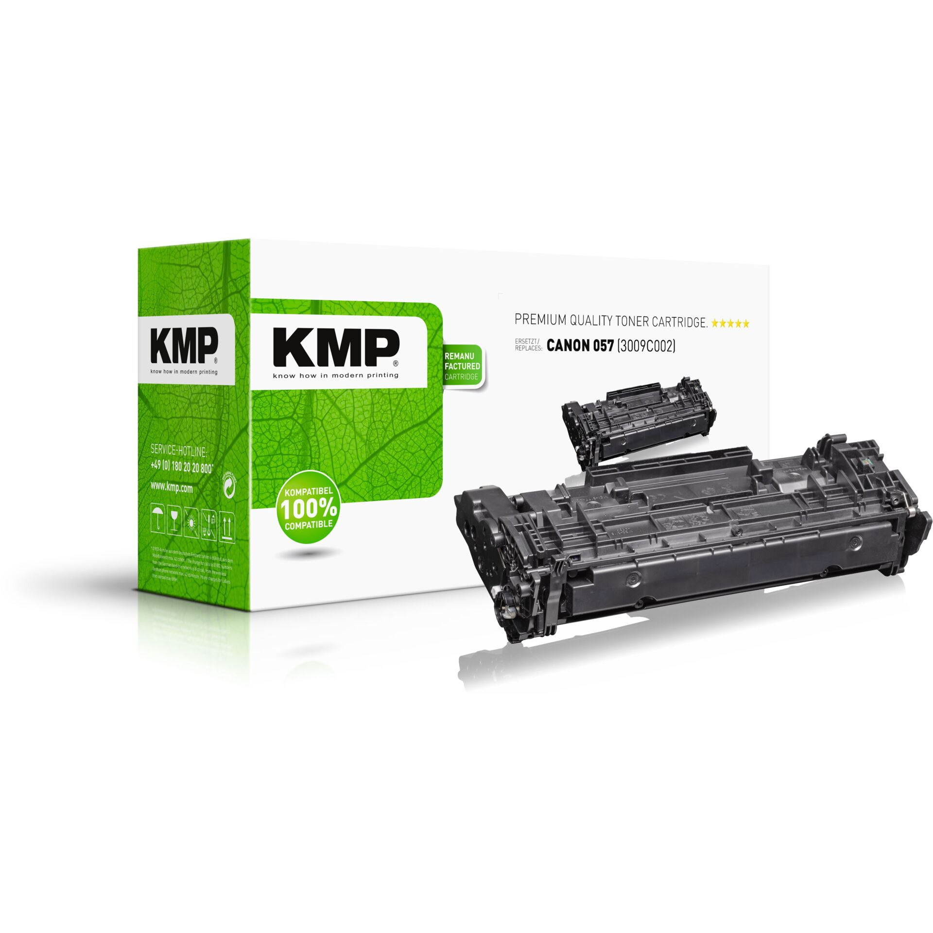 KMP Toner schwarz kompatibel mit Canon 057