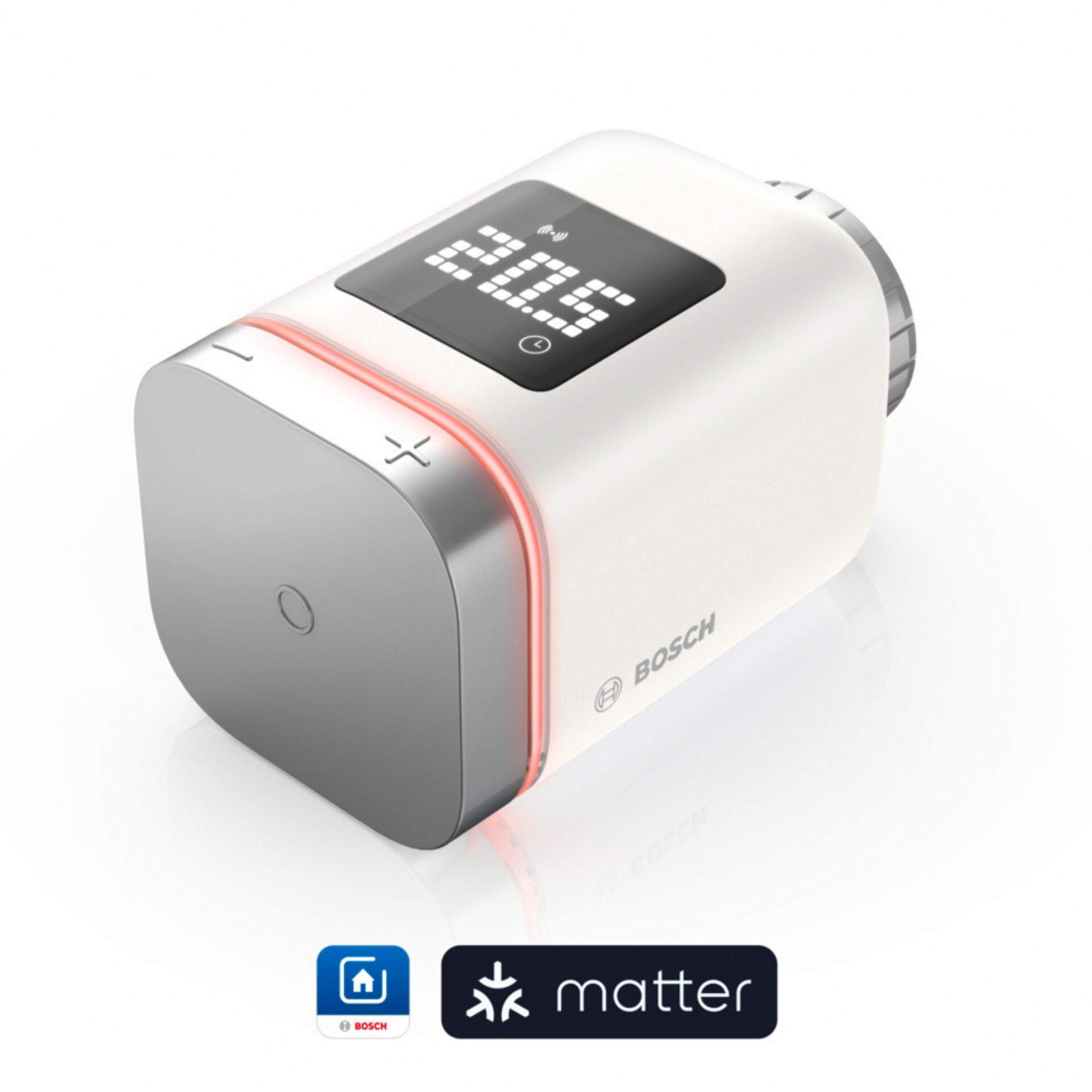 Bosch Smart Home Heizkörper-Thermostat II [+M] Matter, weiß, Funk-Heizkörperthermostat