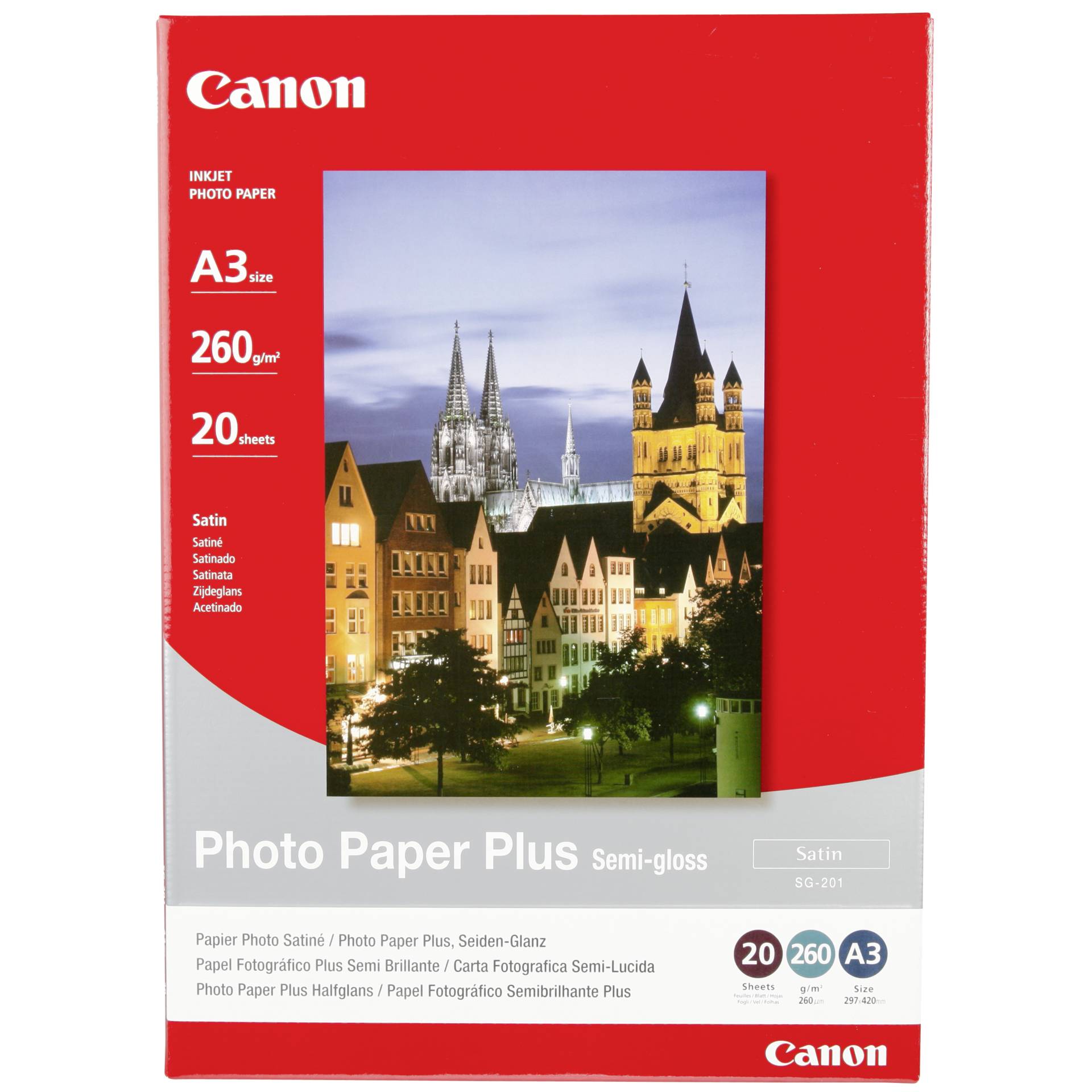 Canon SG-201 Fotopapier Plus A3, 260g, 20 Blat 