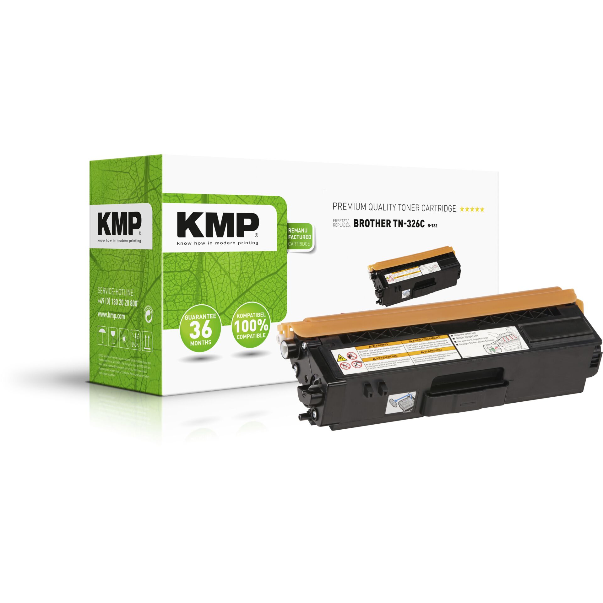 KMP B-T62 Toner cyan kompatibel mit Brother TN-326 C