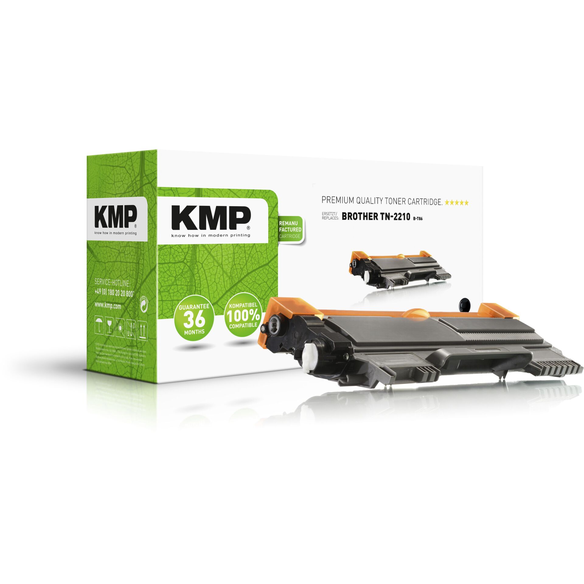 KMP B-T86 Toner schwarz kompatibel mit Brother TN-2210