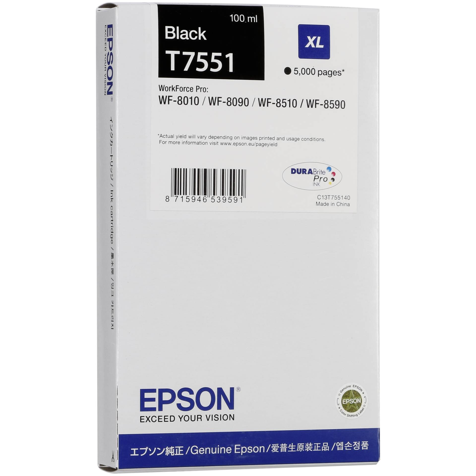 Epson Tintenpatrone XL Black