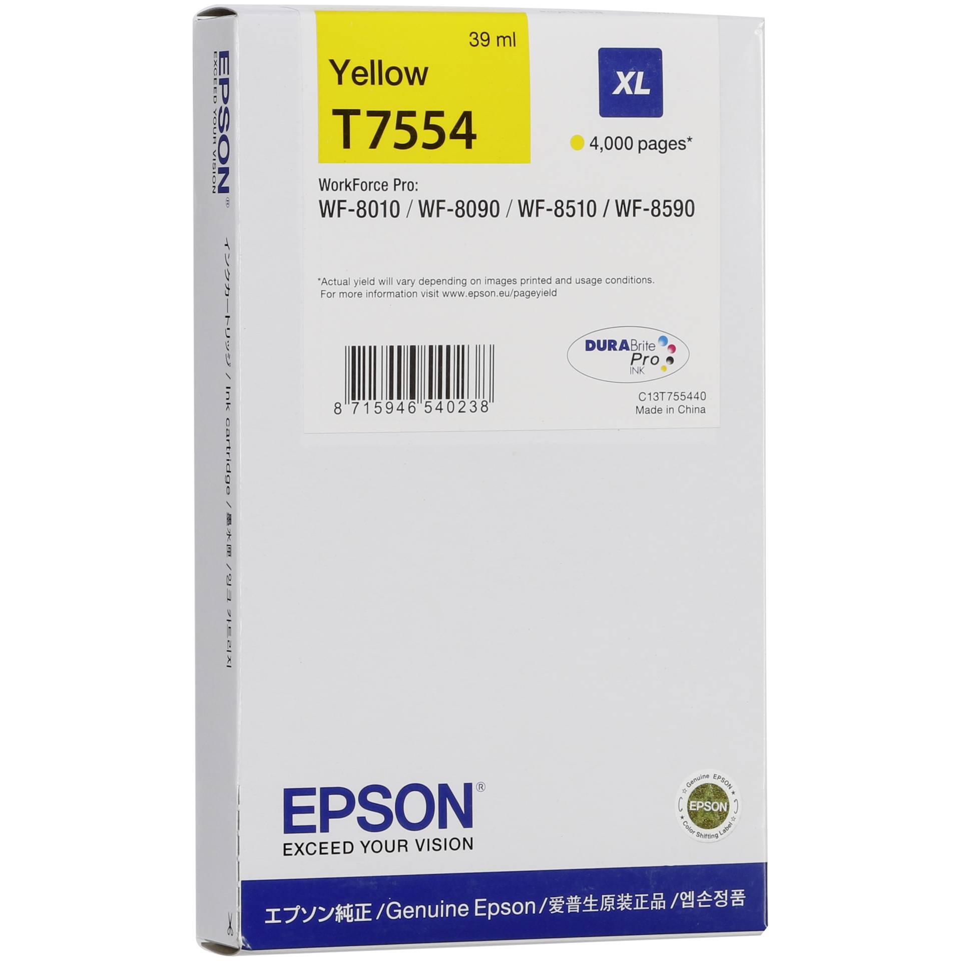 Epson Tintenpatrone XL Yellow