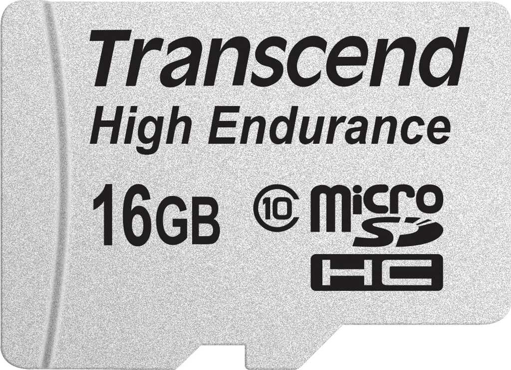 16GB Transcend High Endurance Class10 microSDXC inkl. SD-Adapter