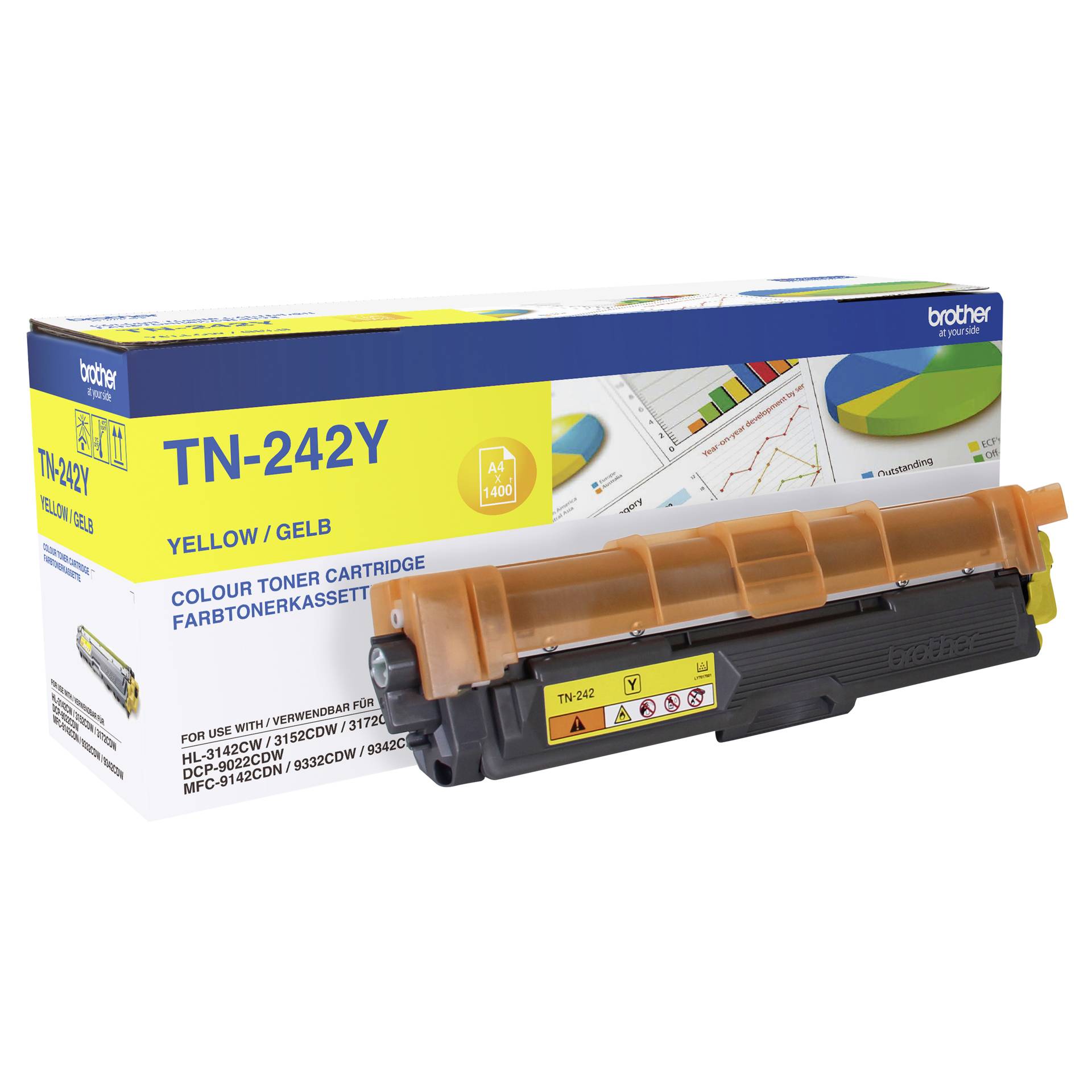 Brother TN-242Y Toner gelb Original 1400 Seiten