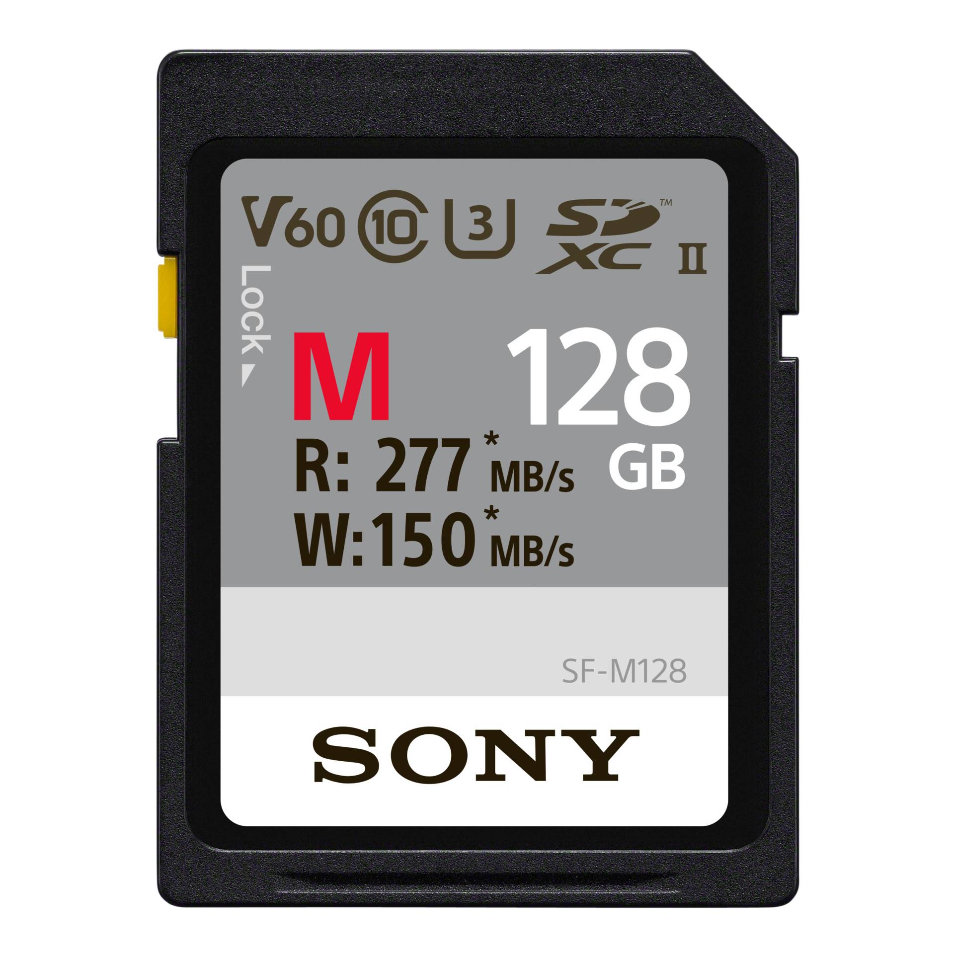 128GB Sony SF-M Series SDXC UHS-II U3/Class 10 Speicherkarte lesen: 260MB/s • schreiben: 100MB/s