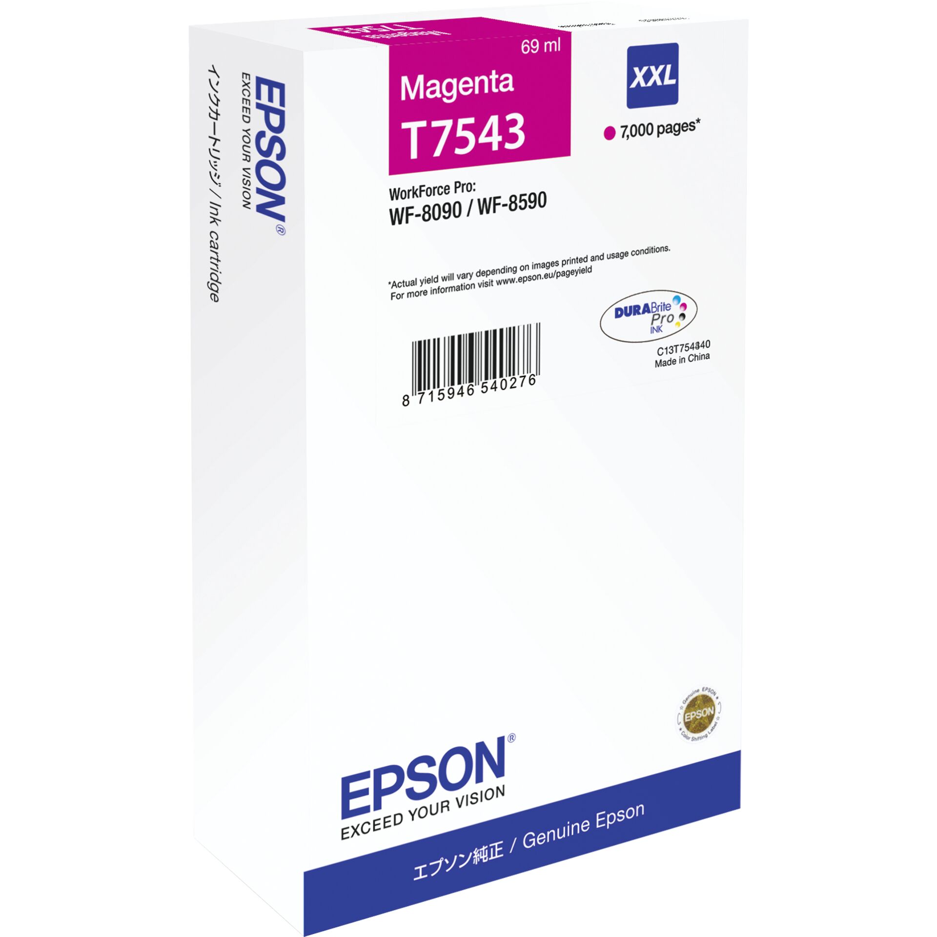 Epson WF-8090 / WF-8590 Ink Cartridge XXL Magenta