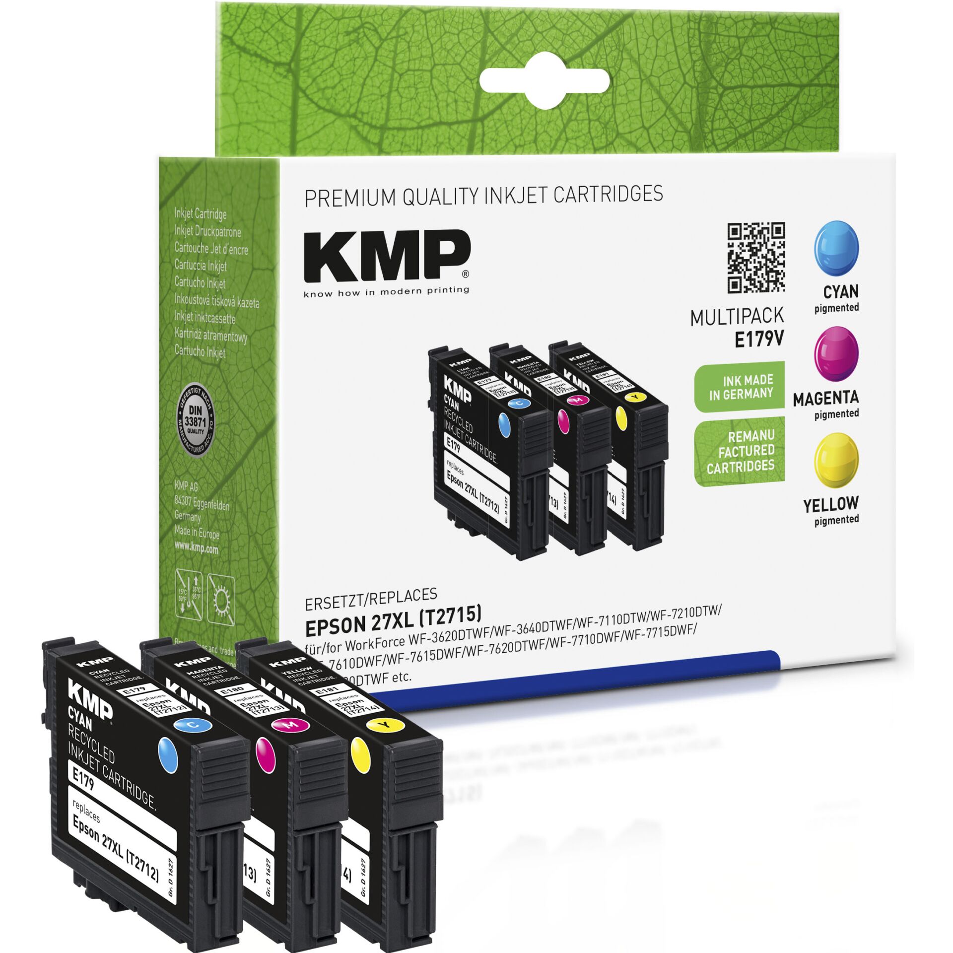 KMP E179V Multipack C/M/Y kompatibel mit Epson T 2715