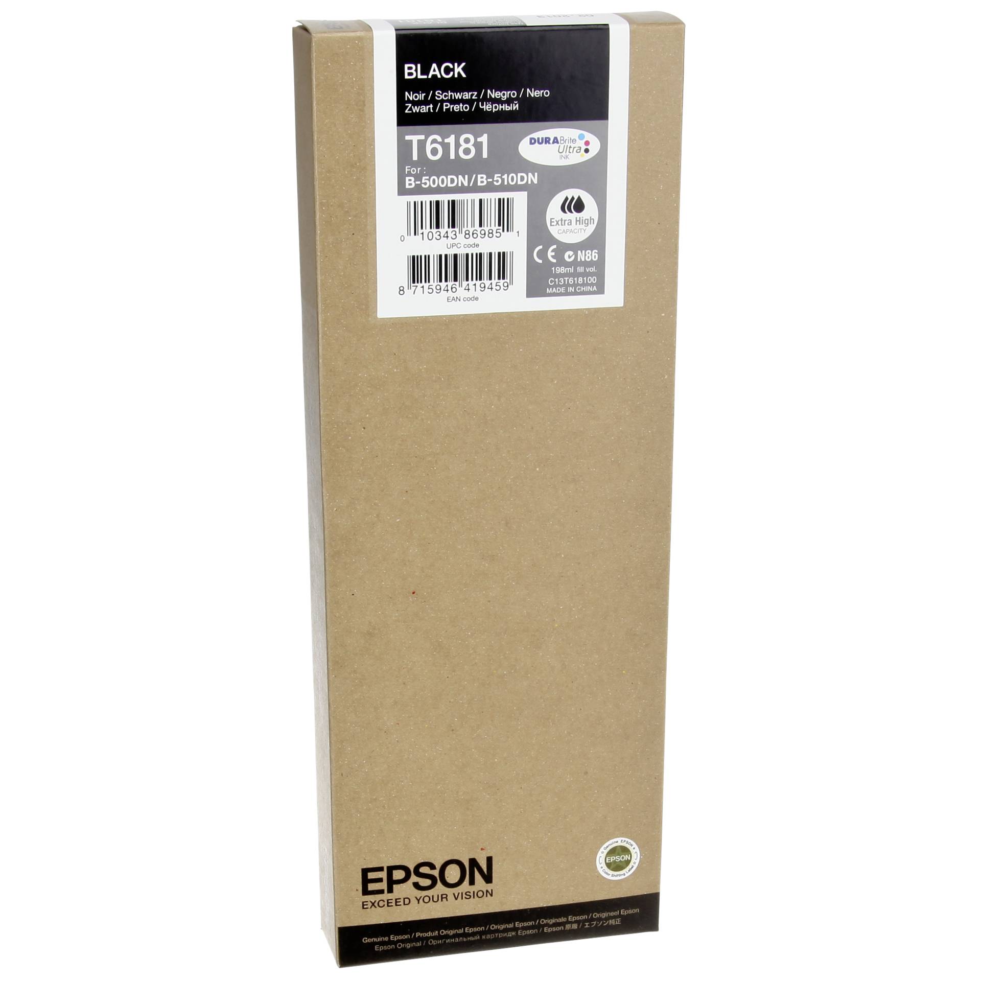 Epson Tintenpatrone Extra HC Black 8k