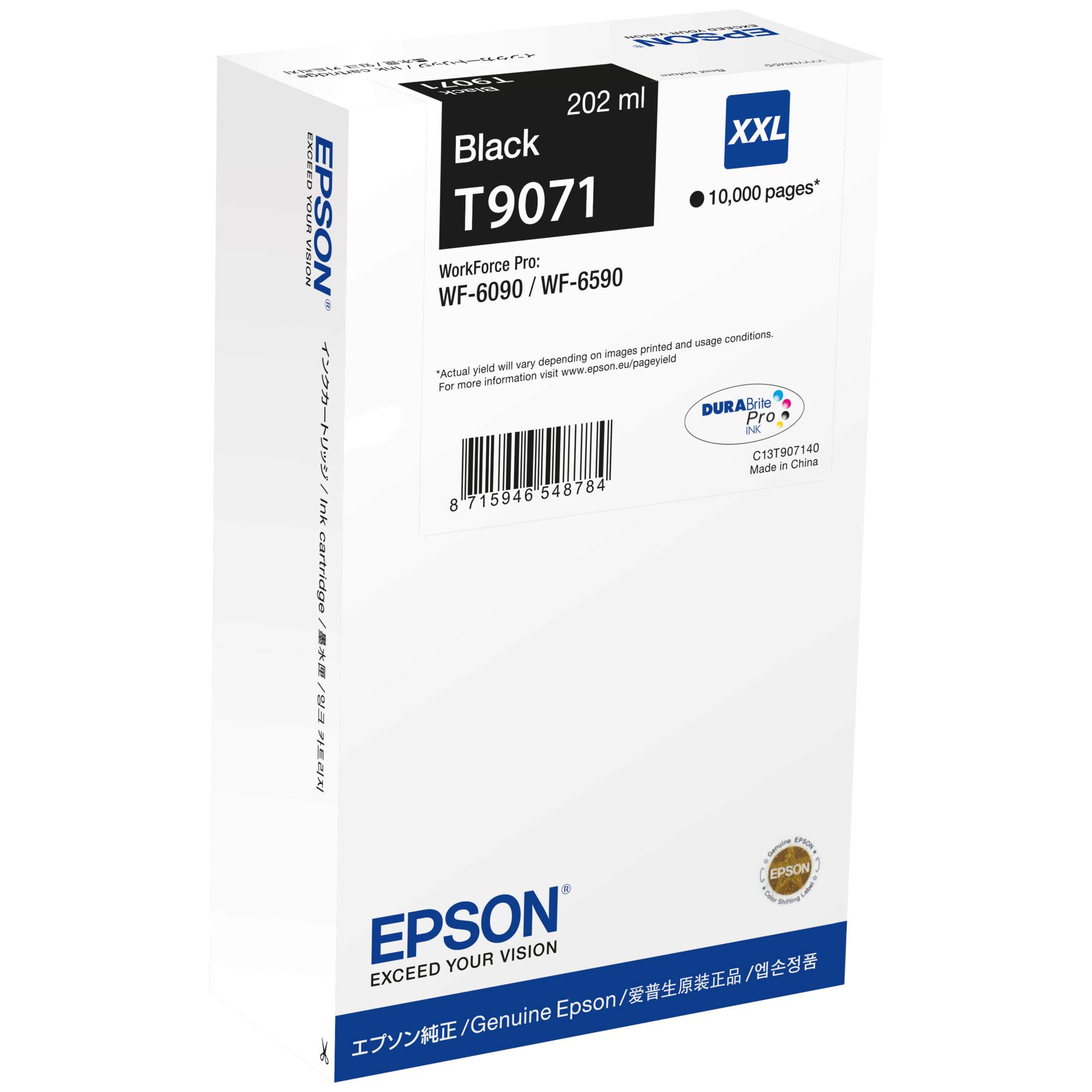 Epson T9071 XXL Tinte schwarz 