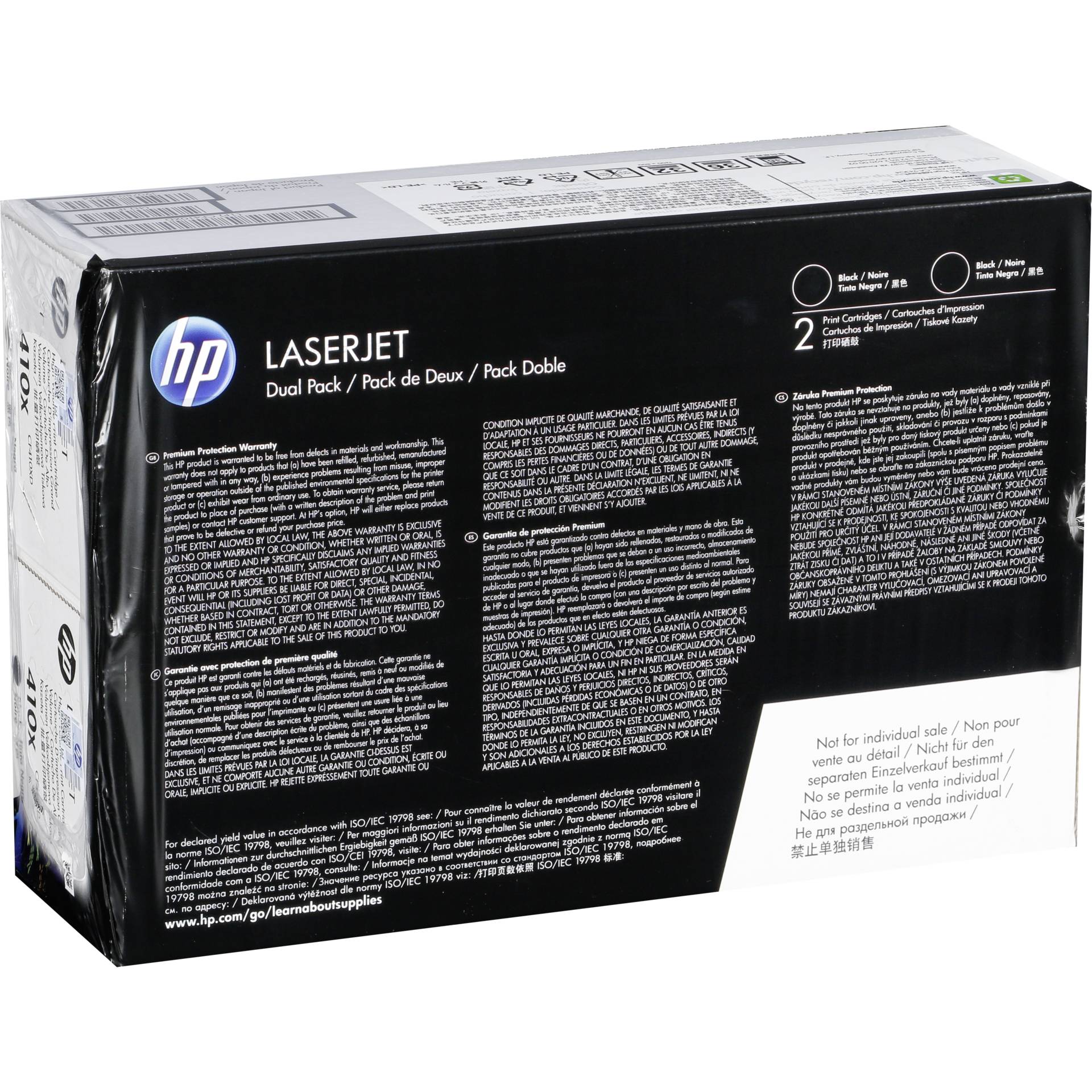 HP 410X 2er-Pack schwarz Toner mit hoher Reichweite Original 2x 6500 Seiten