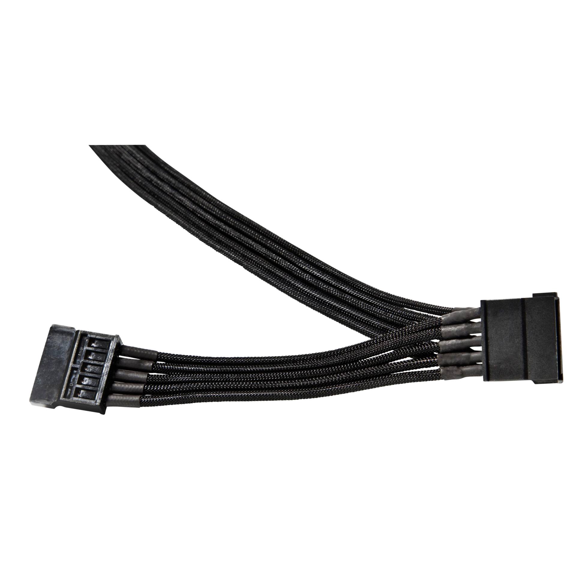 0,4m be quiet! Sleeved Power Cable CS-3420, 2x SATA 