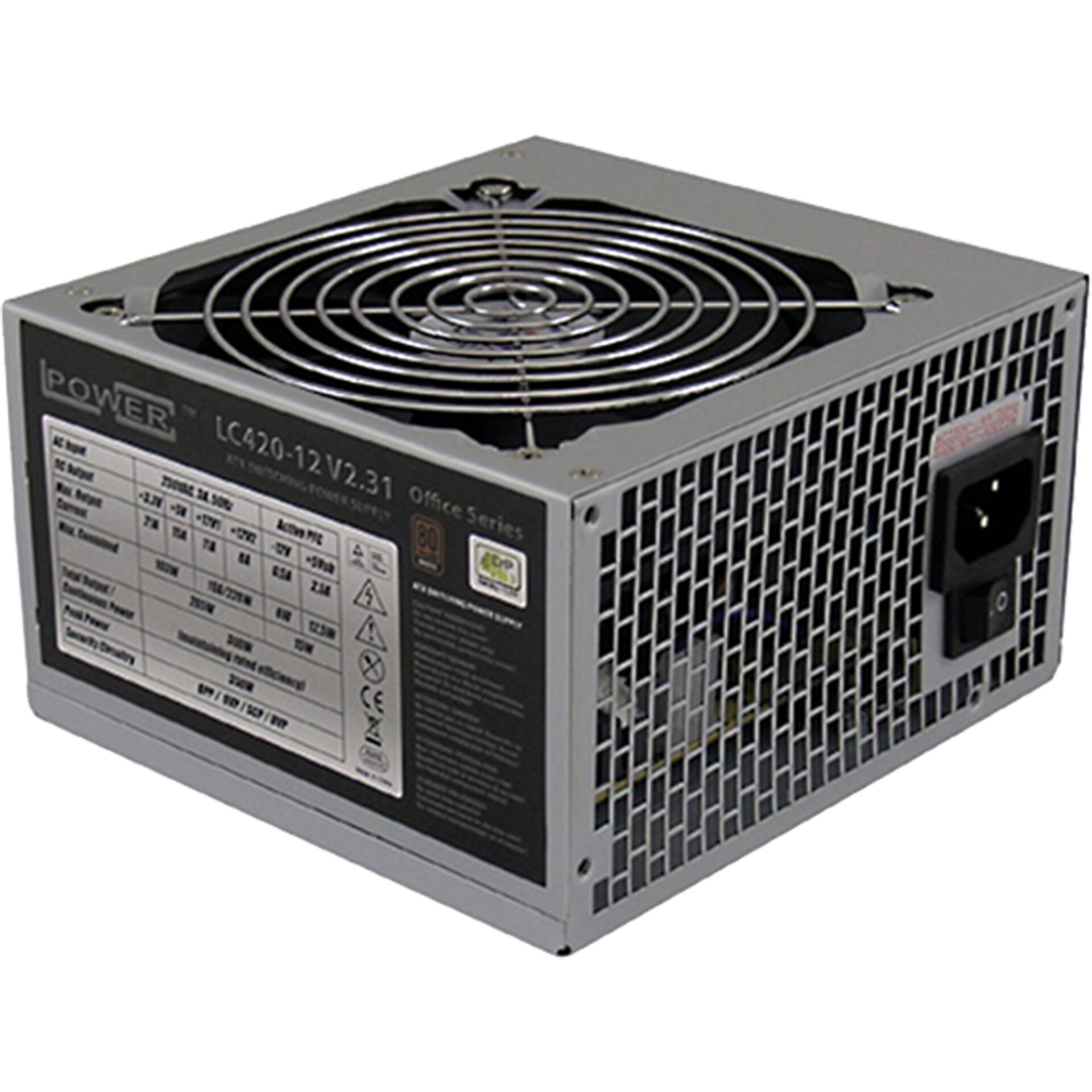 350W LC-Power LC420-12 ATX 2.31 Netzteil, 80 PLUS Bronze 