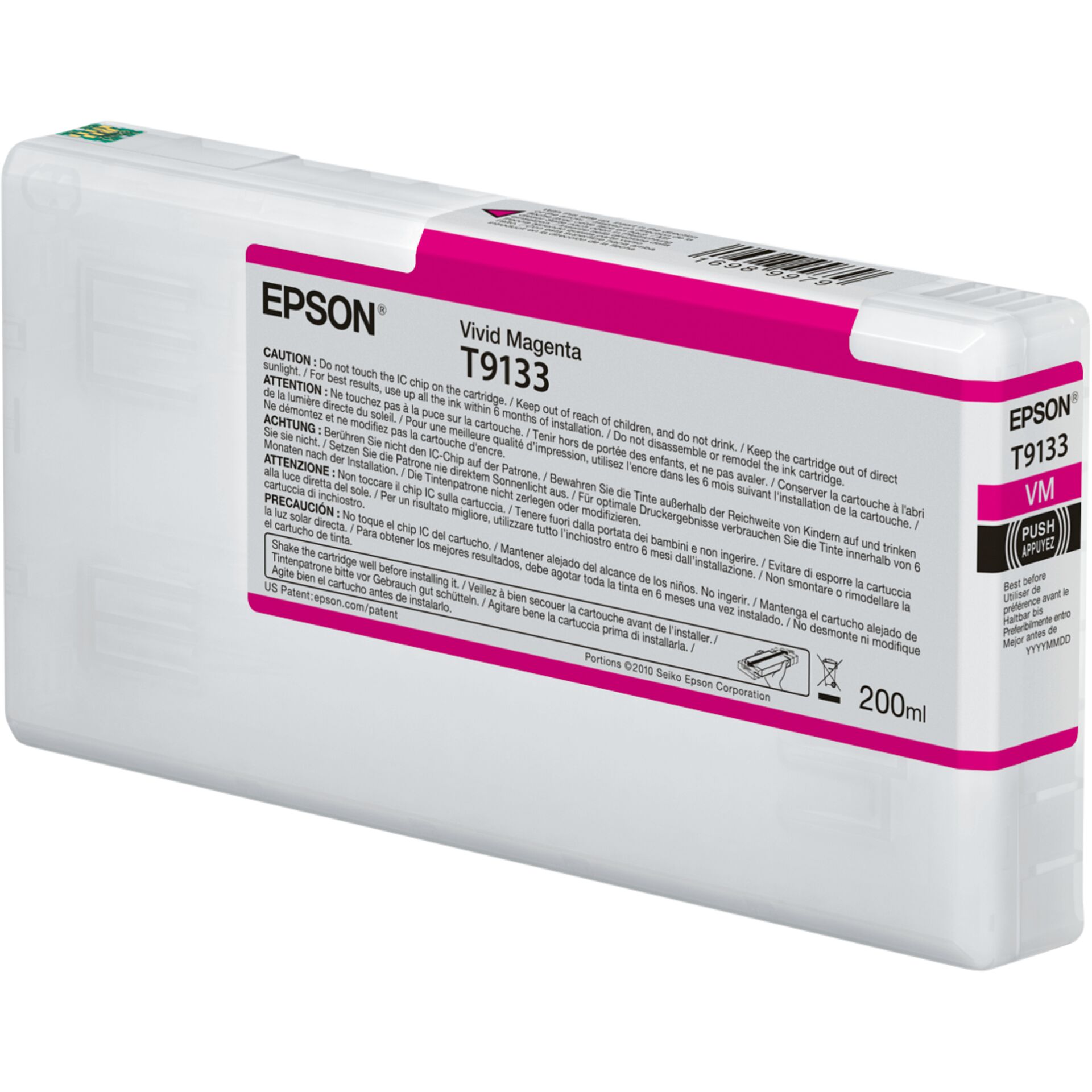 Epson T9133 Vivid Magenta Ink Cartridge (200ml)