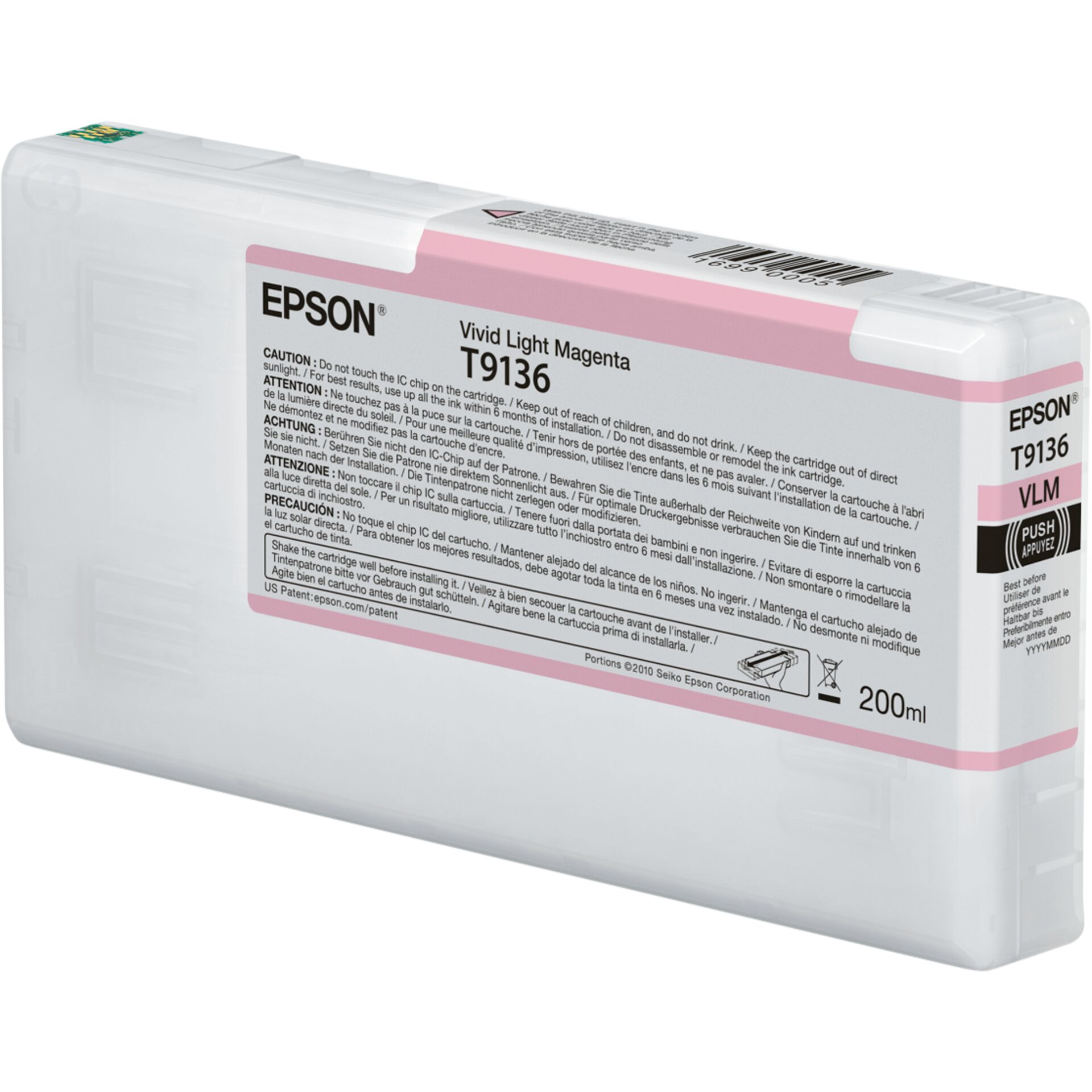 Epson T9136 Vivid Light Magenta Ink Cartridge (200ml)