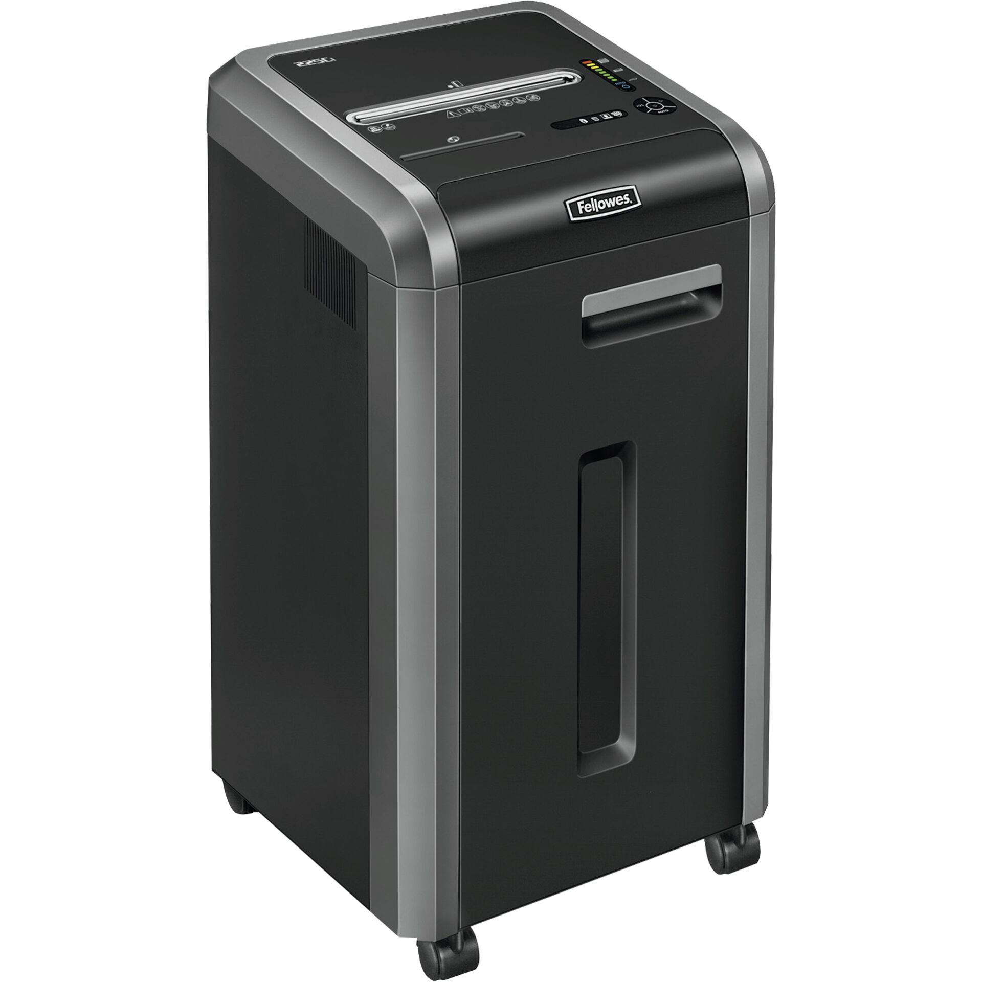 Fellowes 225Ci Aktenvernichter Kreuzschreddern 65 dB 24 cm Schwarz, Silber