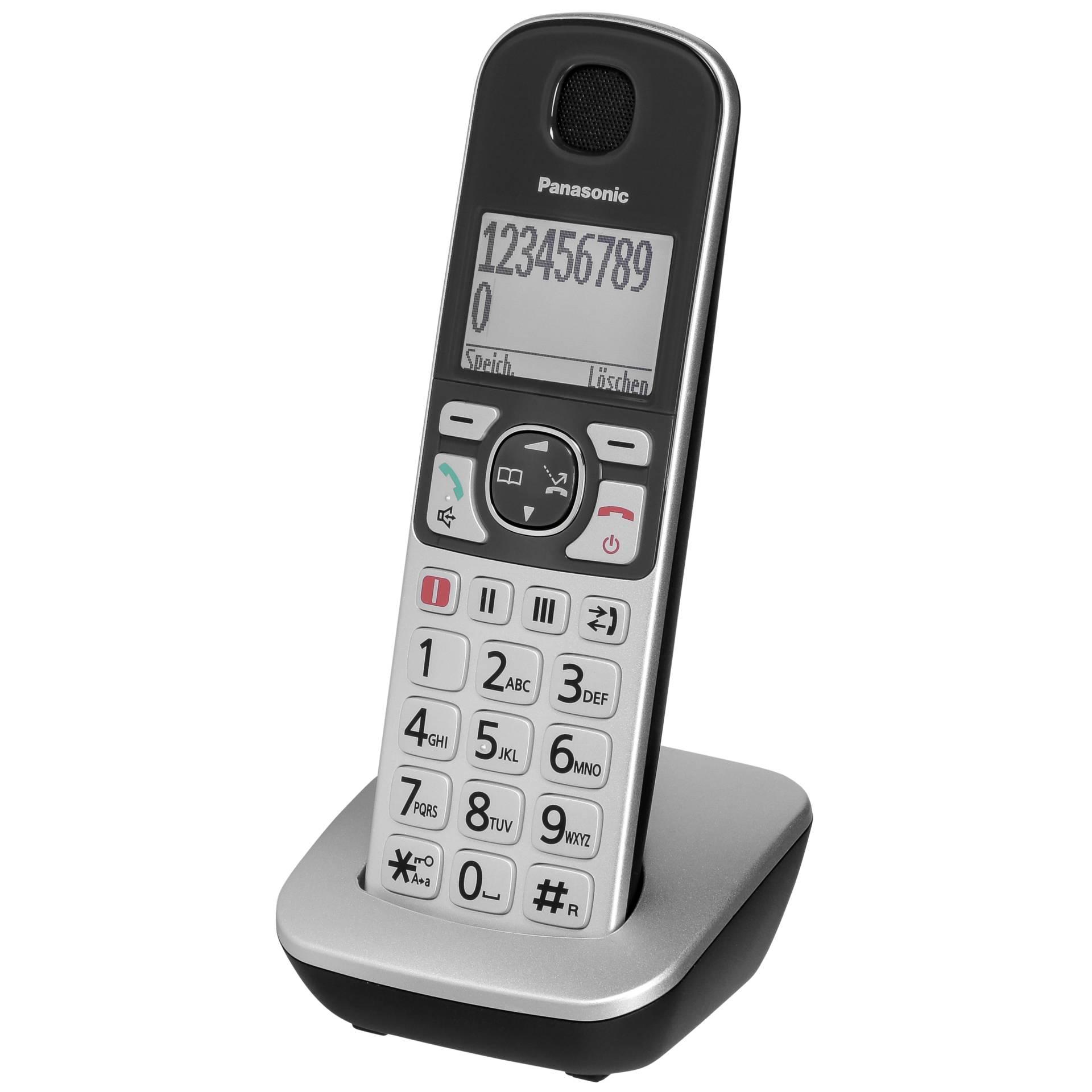 Panasonic KX-TGQ500GS IP-Telefon Silber 4 Zeilen LCD