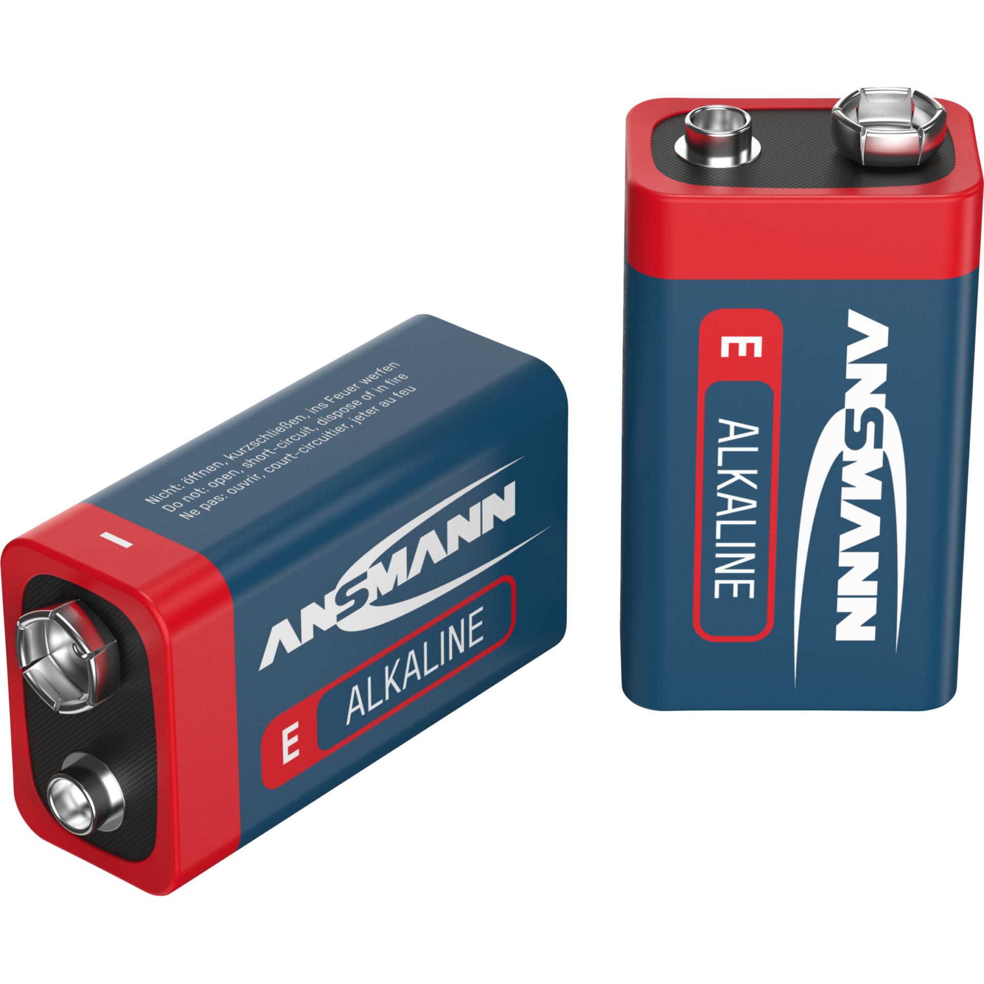 Ansmann Alkalinebatterie 9V-Block red-line 2 Stück 